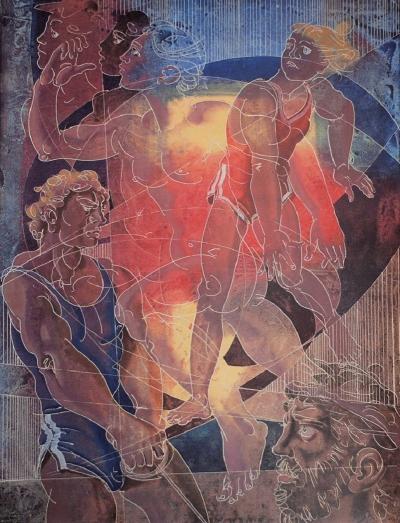 Hans Erni - Jeux de l’Olympiade / Games of the Olympiad - Impression signée 2