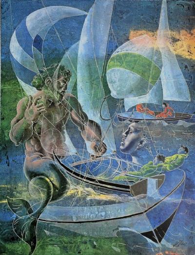 Hans Erni - Yachting - Impression signée 2