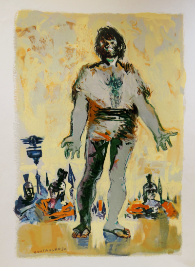 Lucien FONTANAROSA - Le paysan du Danube, 1961, Gravure sur bois 2