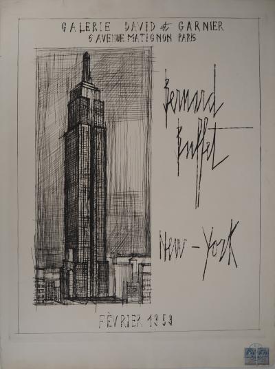 Bernard BUFFET - New York : L’Empire State Building, 1959 - Gravure originale signée