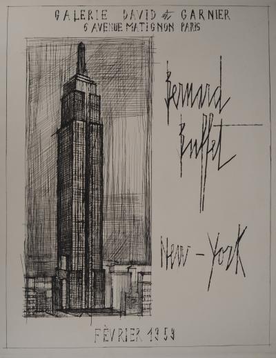 Bernard BUFFET - New York : L’Empire State Building, 1959 - Gravure originale signée 2