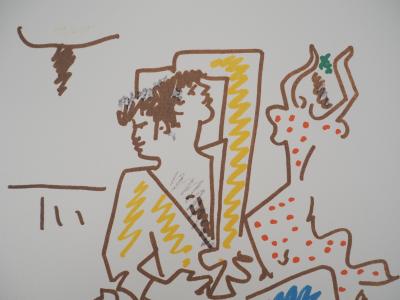 Jean COCTEAU - Danseurs de flamenco - Lithographie signée 2