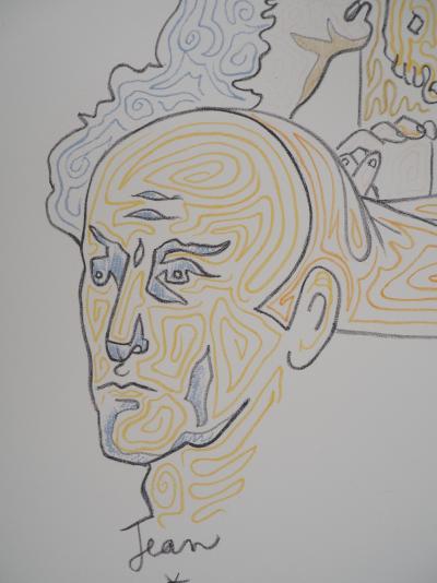 Jean COCTEAU : Crucifixion, Marie Madeleine et Jean Évangéliste - Lithographie signée 2