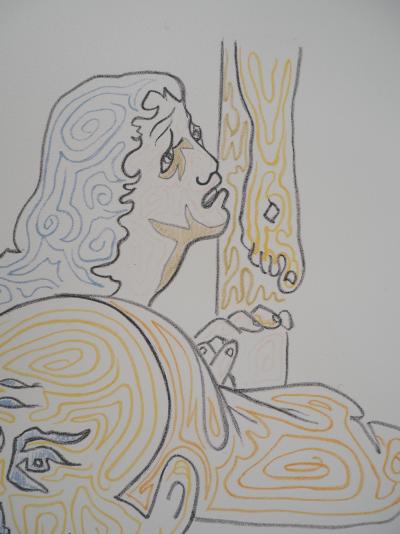 Jean COCTEAU : Crucifixion, Marie Madeleine et Jean Évangéliste - Lithographie signée 2
