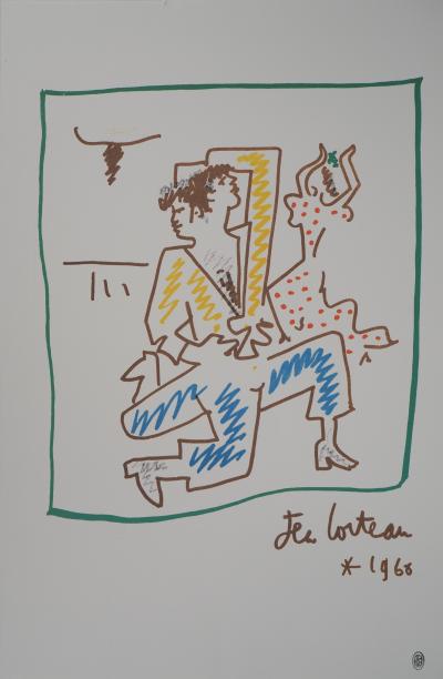 Jean COCTEAU - Flamenco dancers - Signed lithograph 2