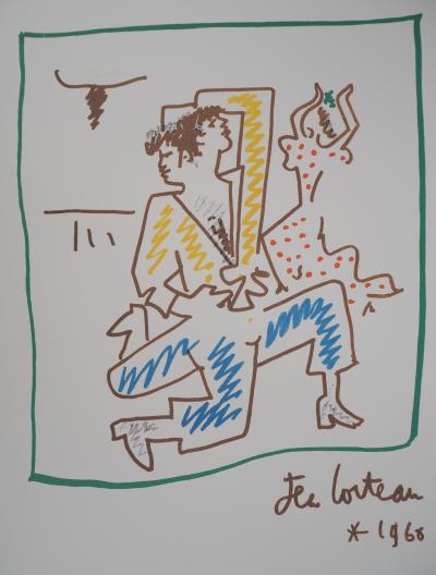 Jean COCTEAU - Flamenco dancers - Signed lithograph 2