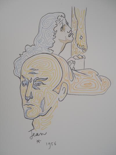 Jean COCTEAU - Crucifixion : Marie Madeleine et Jean Évangéliste - Lithographie signée 2