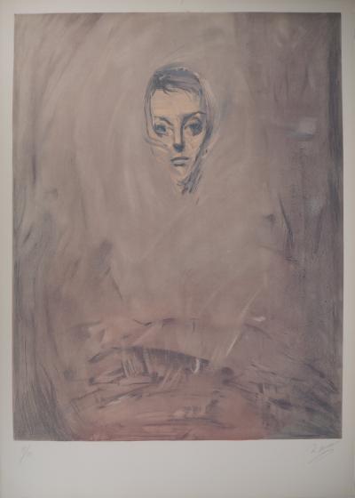 Nasser ASSAR - Soir, Isabelle, 1979 - Original lithograph, Signed 2