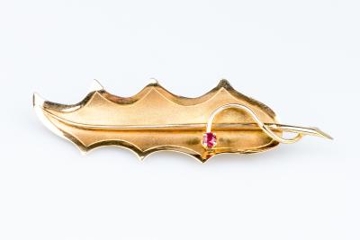 Broche en or jaune 2