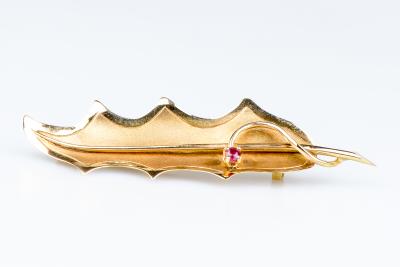 Broche en or jaune 2