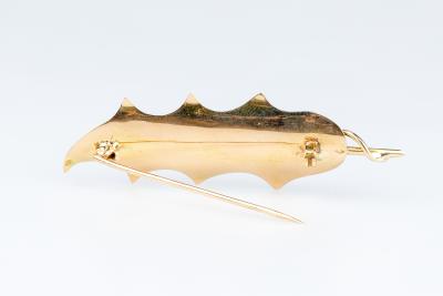 Broche en or jaune 2