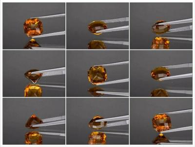 5,96 carats. Quartz Orange 2