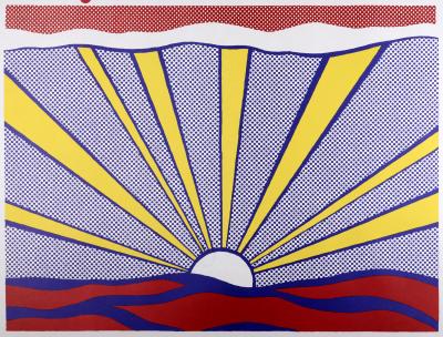Roy LICHTENSTEIN (D’après) - Romantique ? Landschaft von dazumal bis Pop, 1970 - Grande affiche d’exposition sérigraphiée 2