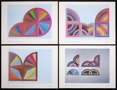 Frank STELLA - An Exhibition of Recent Paintings and Drawings (Study for painting), 1968 - Set of 8 Offset prints on paper, in their original envelope 2