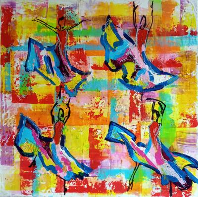 PyB - Dance Girl , 2018 - Technique mixte sur toile 2