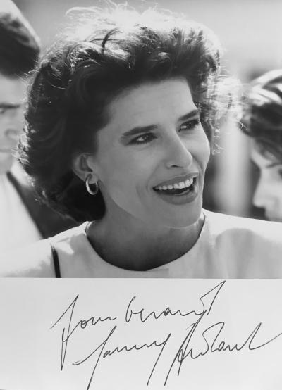 Gérard FOUQUET - Fanny Ardant - Photographie noir et blanc d’époque & autographe original de l’actrice. 2