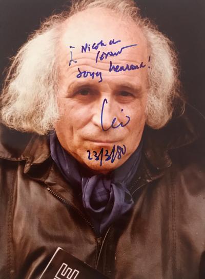 Gérard FOUQUET - Léo Ferré - Photographie couleur d’époque & autographe original de l’auteur-compositeur. 2