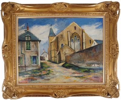 Elisée MACLET - Bords de la Bièvre à l’entrée de Paris - Huile sur panneau, Signée 2