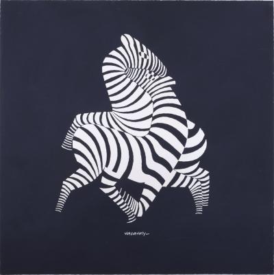 Victor VASARELY - Zèbres, c. 1960 - Silkscreen (Opt Art classic!) 2