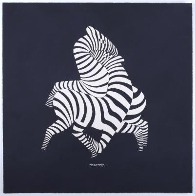 Victor VASARELY - Zèbres, c. 1960 - Silkscreen (Opt Art classic!) 2