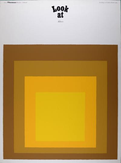 Josef ALBERS (After) - Look at Albers, 1969 - Large silkscreen exhibition poster 2