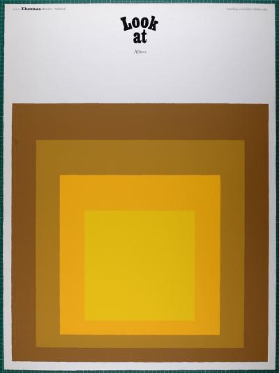 Josef ALBERS (After) - Look at Albers, 1969 - Large silkscreen exhibition poster 2