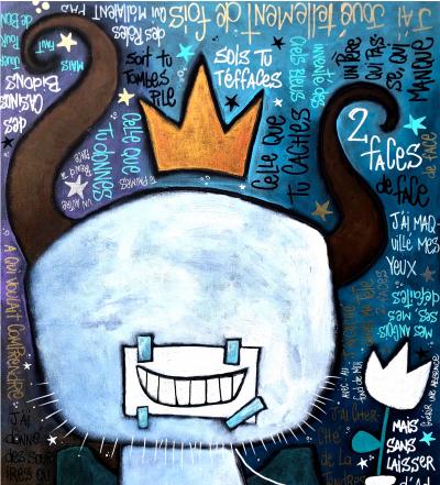 Yohan STORTI - De face, 2 faces - Sérigraphie signée et numérotée 2