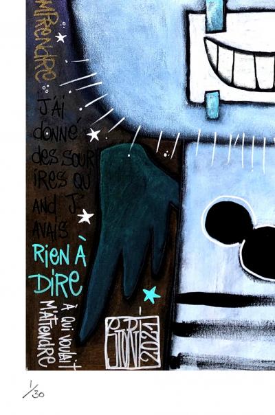 Yohan STORTI - De face, 2 faces - Sérigraphie signée et numérotée 2