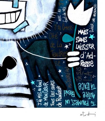 Yohan STORTI - De face, 2 faces - Sérigraphie signée et numérotée 2