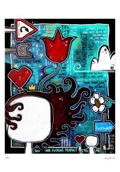Yohan STORTI - Fucking perfect - Sérigraphie signée et numérotée 2