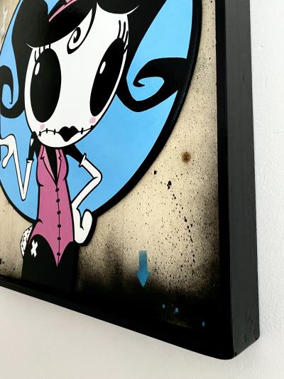 Arsen - Miss Bunny - Technique mixte sur bois 2