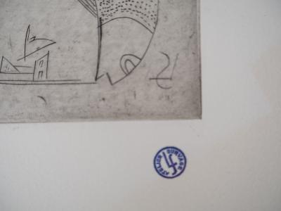Léopold SURVAGE - Les poissons - Gravure originale, Signée 2