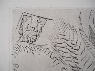 Léopold SURVAGE - Personnage aux rameaux - Gravure originale, Signée 2