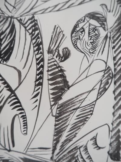 Léopold SURVAGE - Adoration, 1945 - Dessin original, Signé 2