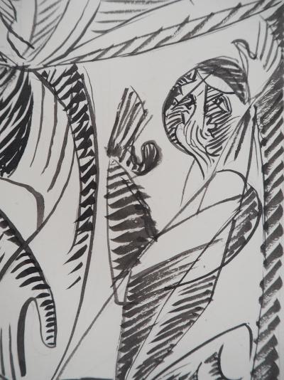 Léopold SURVAGE - Adoration, 1945 - Dessin original, Signé 2