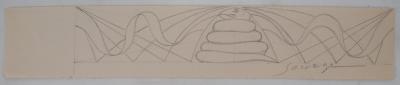 Léopold SURVAGE - Hommage au serpent - Dessin original, Signé 2