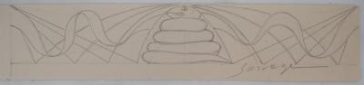 Léopold SURVAGE - Hommage au serpent - Dessin original, Signé 2