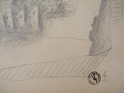 Léopold SURVAGE - Paysage à l’arbre surréaliste - Dessin original, Signé 2