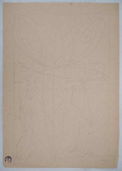 Léopold SURVAGE - Hommage surréaliste à la Nature - Dessin original, Signé 2