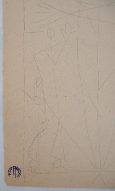 Léopold SURVAGE - Hommage surréaliste à la Nature - Dessin original, Signé 2