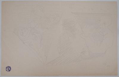 Léopold SURVAGE - A la taverne, 1952 - Dessin original, Signé 2