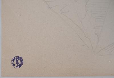 Léopold SURVAGE - A la taverne, 1952 - Dessin original, Signé 2