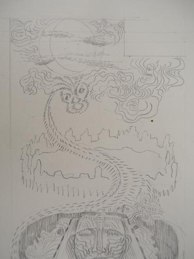 Léopold SURVAGE - La Grande Muraille allégorique - Dessin original, Signé 2