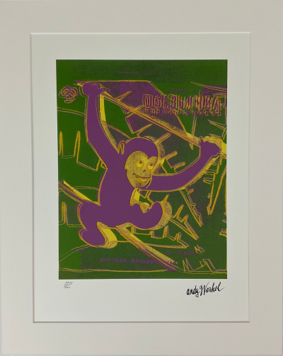 Andy WARHOL (d’après) - Green Monkey -  Granolithographie 2