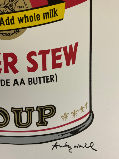 Andy WARHOL (d’après) - Campbell’s Soup Oyster Stew - Granolithographie 2