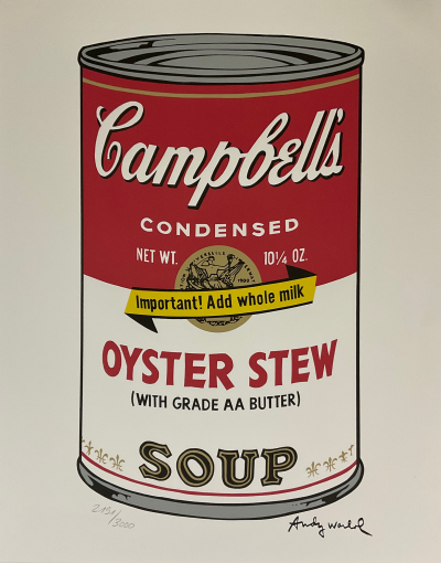 Andy WARHOL (d’après) - Campbell’s Soup Oyster Stew - Granolithographie 2