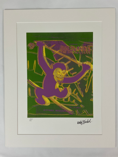 Andy WARHOL (d’après) - Green Monkey -  Granolithographie 2