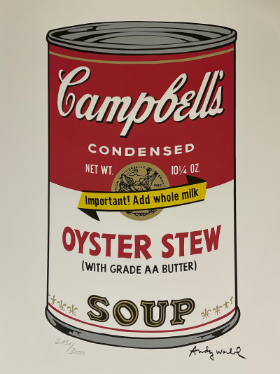 Andy WARHOL (d’après) - Campbell’s Soup Oyster Stew - Granolithographie 2