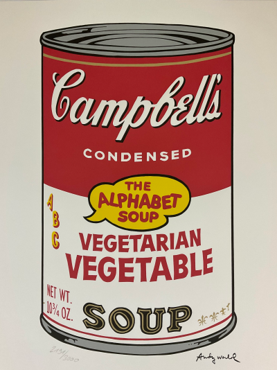 Andy WARHOL (d’après) - Campbell’s Soup Vegetarian Vegetables - Granolithographie 2