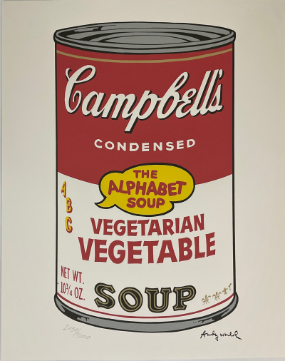 Andy WARHOL (d’après) - Campbell’s Soup Vegetarian Vegetables - Granolithographie